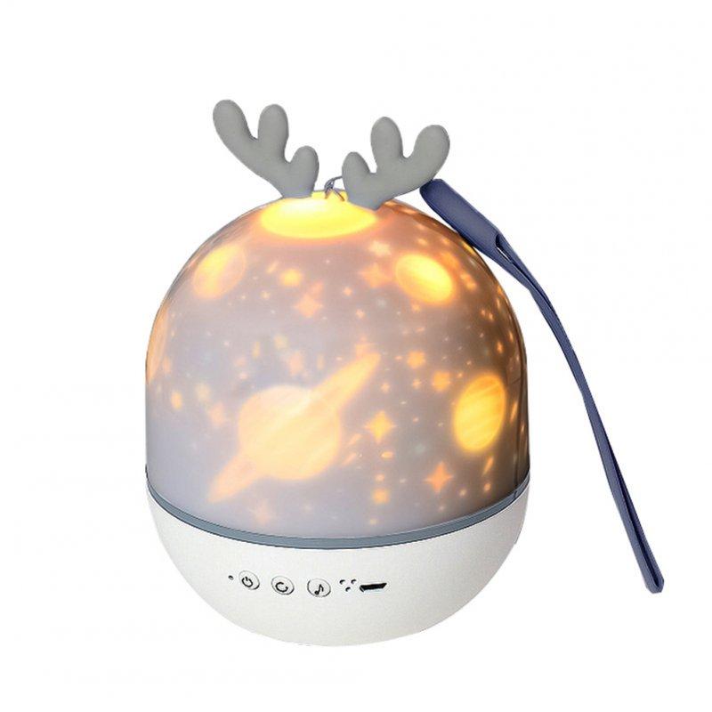 LED Night Lights |   Wholesale Night Lamp Projector Starry Sky Night Light Toys With 360° Rotation Timer 10 Remote Light Modes Birthday Christmas Gifts For Kids Gray-Cute Deer Bluetooth model LED Lighting Gray-Cute Deer + Bluetooth model