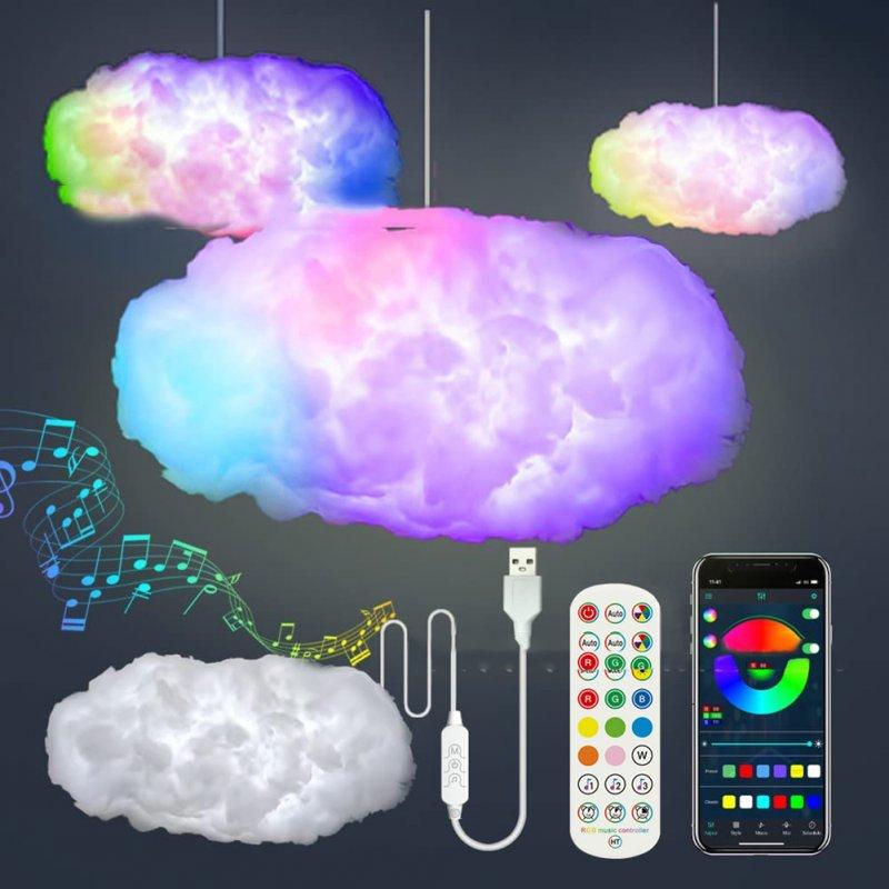 LED Night Lights |   Wholesale RGB Led Colorful Cloud Light Kit with Remote Control Usb Powered Adjustable Brightness LED Lighting LED Night Lights