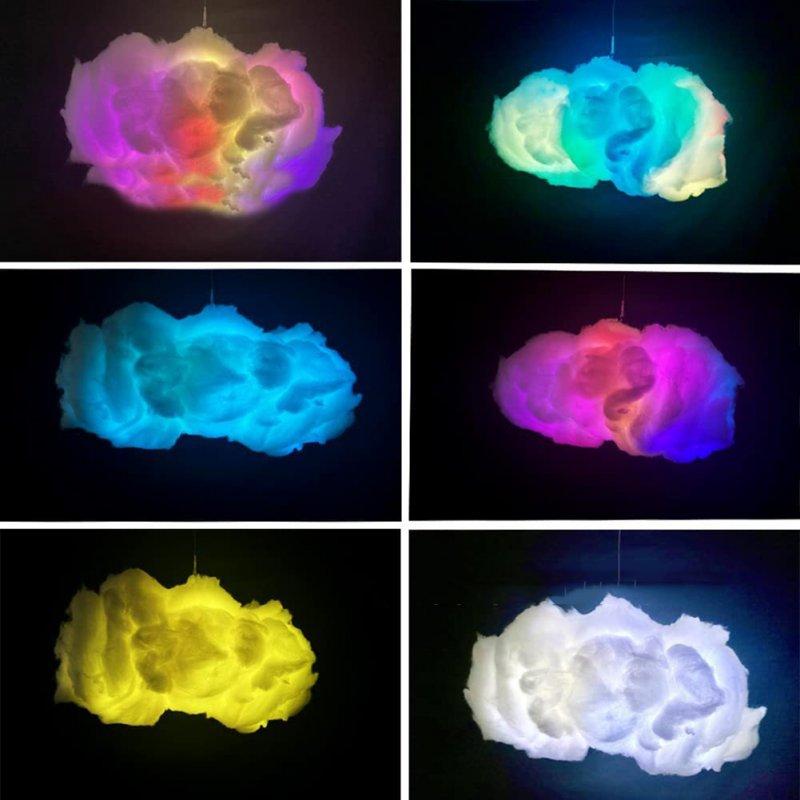 LED Night Lights |   Wholesale RGB Led Colorful Cloud Light Kit with Remote Control Usb Powered Adjustable Brightness LED Lighting LED Night Lights