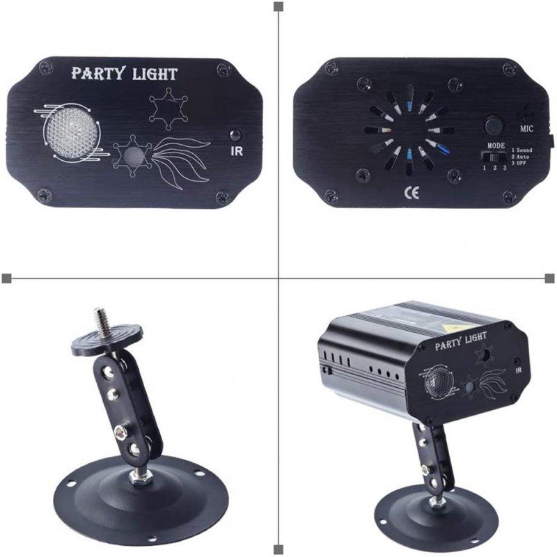 Special LED Lights |   Wholesale Disco Party  Lights Flash Stage Lamp Voice Control Multiple Modes Projector With Remote Control For Party Bar Birthday Wedding Holiday Event EU Plug LED Lighting EU plug