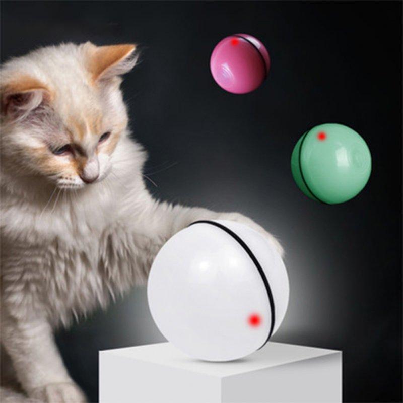 Special LED Lights |   Wholesale Interactive Cat Toy Ball Usb Rechargeable Automatic Rotating Electronic Pet Toy Rechargeable white_Approximately 6.4cm in diameter LED Lighting Rechargeable white + Approximately 6.4cm in diameter