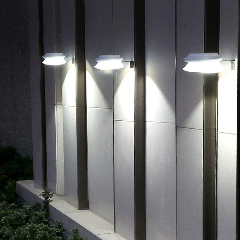 Solar Lights |   Wholesale Solar Lights Outdoor LED Bright Lamp Waterproof Wall Light for Garden Decoration warm light_Black shell LED Lighting Solar Lights